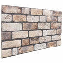 vidaXL Fali panelek 10 pcs Világos Barna 100 x 50 cm EPS Hab
