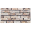vidaXL Fali panelek 10 pcs Világos Barna 100 x 50 cm EPS Hab
