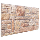 vidaXL Fali panelek 10 pcs Világosbarna és Fehér 100 x 50 cm EPS Hab