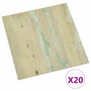 vidaXL Öntapadós Padló Panelek 30,5 x 30,5 cm 20 pcs PVC Világos Barna