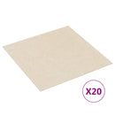 vidaXL Öntapadós Padló Panelek 30,5 x 30,5 cm 20 pcs PVC Világos sárga