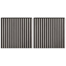 vidaXL Fali panelek 2 pcs Szürke 60,5 x 60 cm