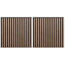 vidaXL Fali panelek 2 pcs Barna 60,5 x 60 cm