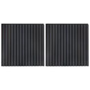 vidaXL Fali panelek 2 pcs Antracitszürke 60,5 x 60 cm