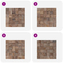 vidaXL Faltábla 11 db Természetes 30 x 30 x 2 cm