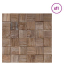 vidaXL Faltábla 11 db Természetes 30 x 30 x 2 cm