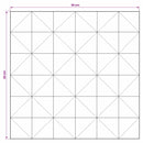 vidaXL Fali panelek 11 db Fehérre festett 30 x 30 x 1,7 cm