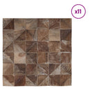 vidaXL Fali panelek 11 db Fehérre festett 30 x 30 x 1,7 cm