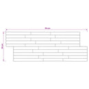 vidaXL Faltábla 10 db Természetes 55 x 20 x 2 cm