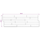 vidaXL Fali panelek 10 db Természetes 56 x 18 x 2 cm Tömör Teakfa