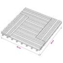 vidaXL Faszegély járólap 11 db Szürke 30 x 30 cm WPC