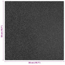 vidaXL Esés elleni védelmi csempék 6 pcs Fekete 50 x 50 cm Gumi