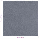 vidaXL Esés elleni védelmi csempék 6 pcs Szürke 50 x 50 cm Gumi