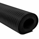 vidaXL Padló Szőnyeg Fekete 1 x 5 m Gumi
