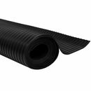 vidaXL Padló Szőnyeg Fekete 1,5 x 4 m Gumi