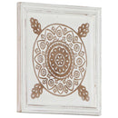 vidaXL Művészeti Dekoráció 2 pcs Barna és fehér 40 x 40 x 1,5 cm