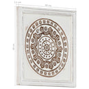 vidaXL Művészeti Dekoráció 2 pcs Barna és fehér 40 x 40 x 1,5 cm
