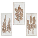 vidaXL Művészeti Dekoráció 3 pcs Barna és fehér 40 x 40 x 1,5 cm