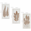 vidaXL Művészeti Dekoráció 3 pcs Barna és fehér 40 x 40 x 1,5 cm