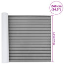 vidaXL Csónak Szőnyeg Csíkos Világosszürke és fekete 240 x 90 cm EVA