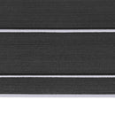 vidaXL Csónak Szőnyeg Csíkos Sötétszürke és Fehér 240 x 90 cm EVA