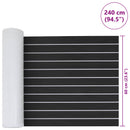 vidaXL Csónak Szőnyeg Csíkos Sötétszürke és Fehér 240 x 60 cm EVA
