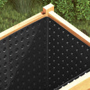 vidaXL Bordázott vízelvezető lap Fekete 0,5 x 10 m HDPE