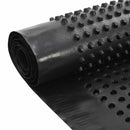 vidaXL Bordázott vízelvezető lap Fekete 1 x 10 m HDPE