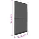 vidaXL Akkorát Papírból Insect Szűrő Antracit és fekete 120 x 240 cm