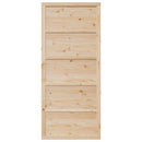 vidaXL Istállóajtó Természetes 100 x 2,5 x 208 cm Tömör Fenyőfa