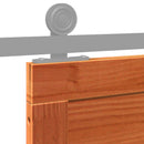 vidaXL Istállóajtó Viaszbarna 100 x 2,5 x 208 cm Tömör Fenyőfa
