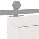 vidaXL Istállóajtó Fehér 90 x 2,5 x 208 cm Tömör Fenyőfa