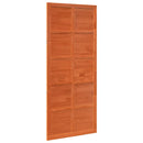 vidaXL Istállóajtó Viaszbarna 100 x 2,5 x 208 cm Tömör Fenyőfa