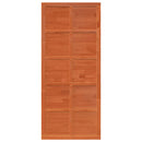 vidaXL Istállóajtó Viaszbarna 100 x 2,5 x 208 cm Tömör Fenyőfa