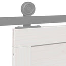 vidaXL Istállóajtó Fehér 80 x 2,5 x 208 cm Tömör Fenyőfa