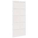 vidaXL Istállóajtó Fehér 80 x 2,5 x 208 cm Tömör Fenyőfa