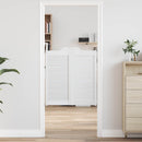 vidaXL Lengő Ajtók Fehér 90 x 40 cm Tömör Fenyőfa