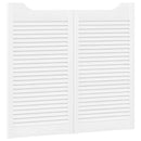 vidaXL Lengő Ajtók Fehér 90 x 40 cm Tömör Fenyőfa