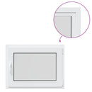 vidaXL Pinceablak RISOR 80 x 60 cm PVC és Üveg Fehér