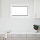 vidaXL Pinceablak RISOR 90 x 50 cm PVC és Üveg Fehér