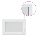 vidaXL Pinceablak RISOR 90 x 60 cm PVC és Üveg Fehér