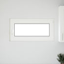 vidaXL Pinceablak RISOR 100 x 50 cm PVC és Üveg Fehér