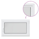 vidaXL Pinceablak RISOR 100 x 60 cm PVC és Üveg Fehér