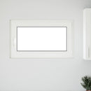 vidaXL Pinceablak RISOR 100 x 60 cm PVC és Üveg Fehér