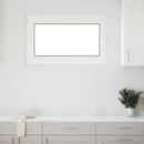 vidaXL Dönthető és forgatható pinceablak RISOR 100 x 70 cm PVC és Üveg