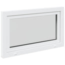 vidaXL Dönthető és forgatható pinceablak RISOR 100 x 70 cm PVC és Üveg