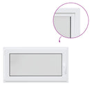 vidaXL Pinceablak RISOR 110 x 50 cm PVC és Üveg Fehér