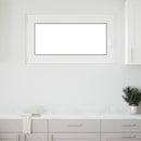 vidaXL Pinceablak RISOR 110 x 50 cm PVC és Üveg Fehér