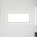 vidaXL Pinceablak RISOR 110 x 50 cm PVC és Üveg Fehér