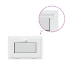 vidaXL Pinceablak RISOR 60 x 40 cm PVC és Üveg Fehér